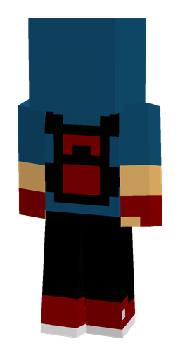 Black skin: body, back render