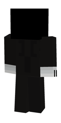 Black skin: body, back render