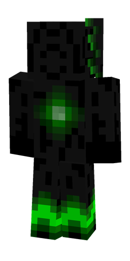 Black skin: body, back render
