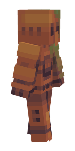 Brown skin: body, right side render