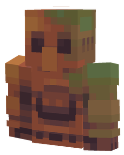 Brown skin: bust render