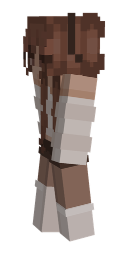 Brown skin: body, left side render