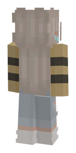 Gray skin: body, back render