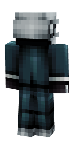 Black skin: body, back render