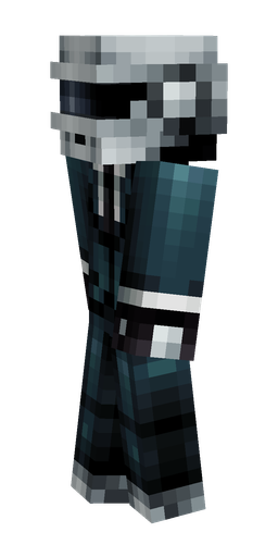 Black skin: body, left side render