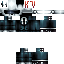 Black skin: raw texture render