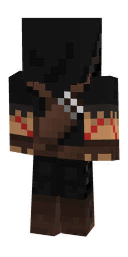 Black skin: body, back render