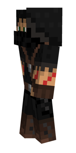 Black skin: body, left side render