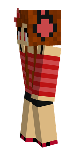 Brown skin: body, left side render