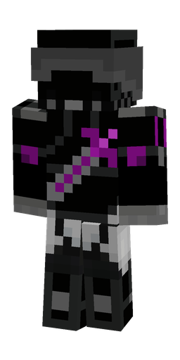 Black skin: body, back render