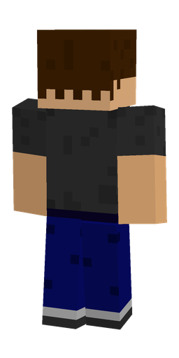 Black skin: body, back render