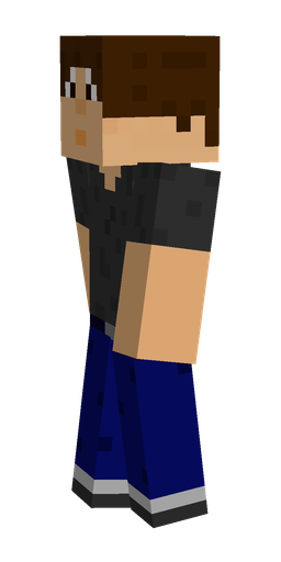 Black skin: body, left side render