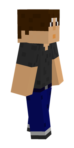 Black skin: body, right side render