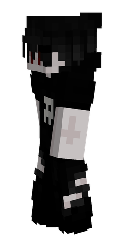 Black skin: body, left side render