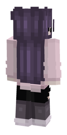 Black skin: body, back render
