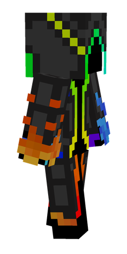 Black skin: body, right side render