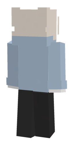Black skin: body, back render