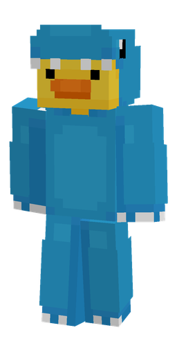 Blue skin: body, front render
