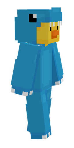 Blue skin: body, right side render