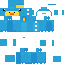 Blue skin: raw texture render