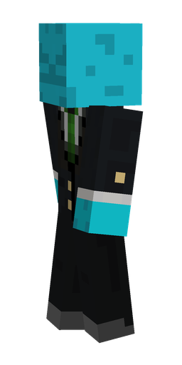 Black skin: body, left side render