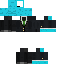 Black skin: raw texture render
