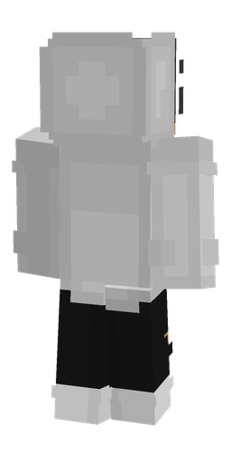 Black skin: body, back render