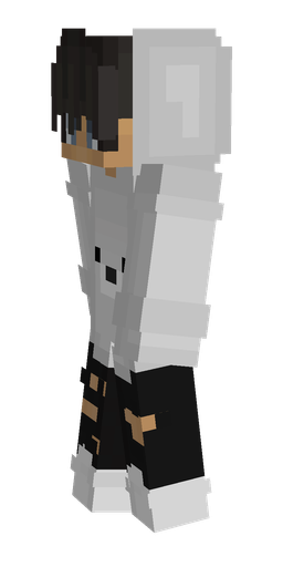 Black skin: body, left side render