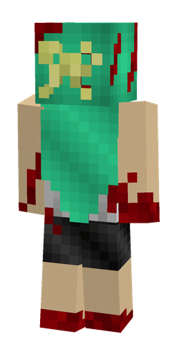 Green skin: body, back render