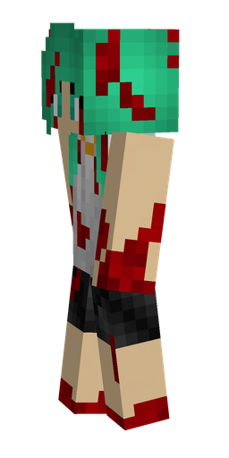 Green skin: body, left side render