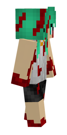 Green skin: body, right side render
