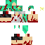 Green skin: raw texture render