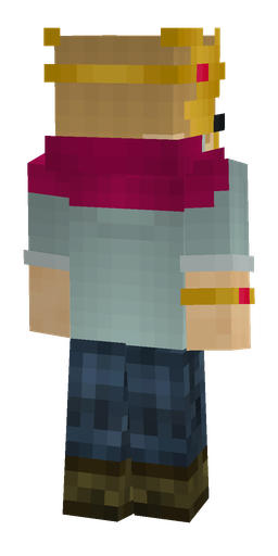 Blue skin: body, back render