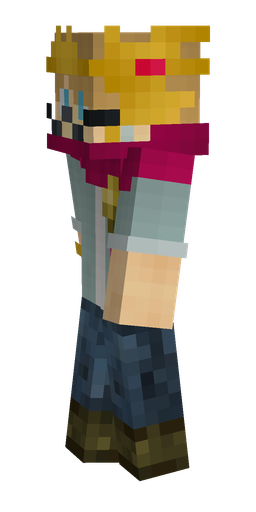 Blue skin: body, left side render