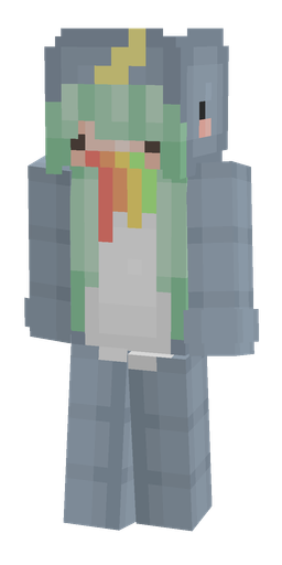 Blue skin: body, front render