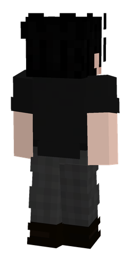 Black skin: body, back render