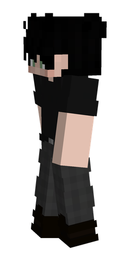 Black skin: body, left side render