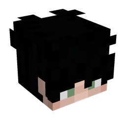 Black skin: head render