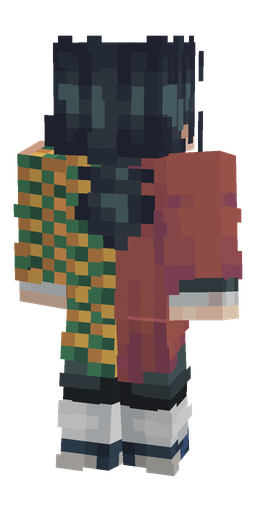 Black skin: body, back render