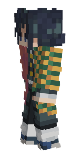 Black skin: body, left side render