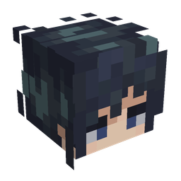 Black skin: head render