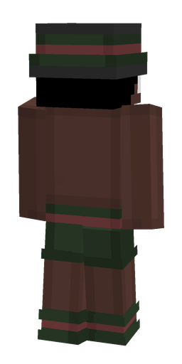 Green skin: body, back render