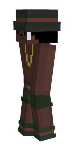 Green skin: body, left side render