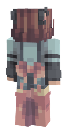 Black skin: body, back render