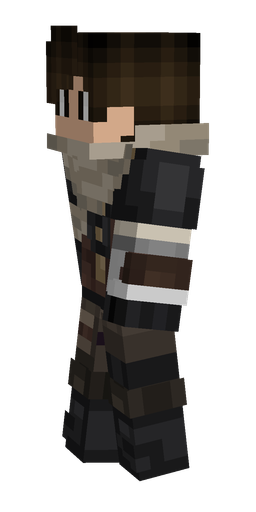 Black skin: body, left side render