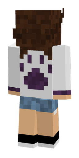 Brown skin: body, back render