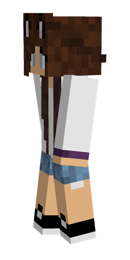 Brown skin: body, left side render