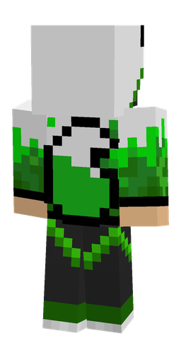 Black skin: body, back render