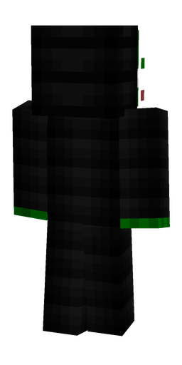Black skin: body, back render