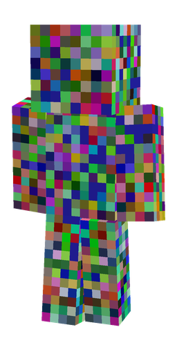 Blue skin: body, back render